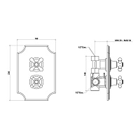 Bongio Axel Смеситель термостатический для душа, цвет хром 15544CR00