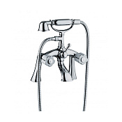 Bongio Fleur Blanc Смеситель на борт ванны, цвет хром/белый фарфор 11527CR00