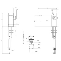 Bongio Myamix Смеситель для раковины, цвет хром 46521CR00