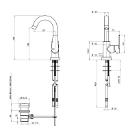 Bongio Pi7 Смеситель для раковины, цвет хром 07581CRPR