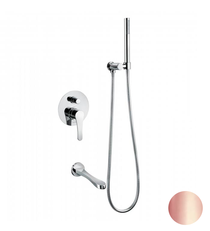 Bongio O'Clock Green Смеситель для ванны, цвет золото розовое 14530OA0D