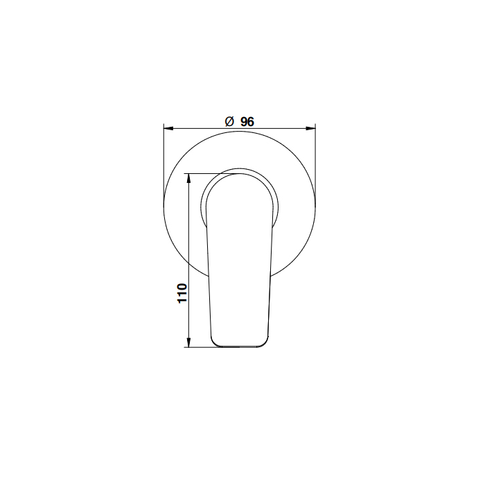 Bongio Gio Смеситель встроенный для душа, цвет хром 80524CRPR