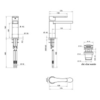 Bongio O'Clock Green Смеситель для раковины, цвет золото 14521ORGR