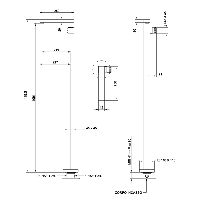 Bongio Pure Glam Смеситель для раковины, цвет хром/Swarovski 3P533CR01