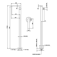Bongio Pure Glam Смеситель для раковины, цвет хром/Swarovski 3P533CR01