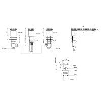 Bongio Pure Glam Смеситель для раковины, цвет хром/Swarovski прозрачные 6P501CR01SW