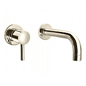 Bongio T Mix Смеситель для раковины, излив 22 см, цвет Nichel Spazzolato 32538NS22PREU