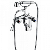 Bongio Impero Смеситель на борт ванны, цвет хром/Blue and Red Swarovski 65527CR00