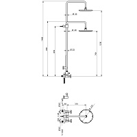 Bongio Alcor Смеситель для душа, цвет хром 42537CR0D