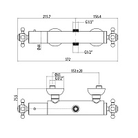 Gattoni Termostatici Смеситель термостатический для душа, цвет: хром TSRE700C0cr