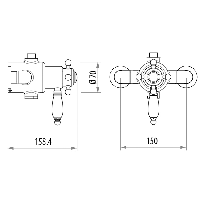 Gattoni Termostatici Термостатический смеситель для душа, цвет: хром TSRE940C0cr