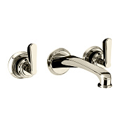 Devon&Devon Manhattan Смеситель для раковины настенный, на 3 отв., цвет: никель блестящий MNH433NK