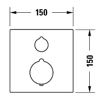 Duravit C.1 Смеситель термостатический для ванны, цвет хром C15200013010