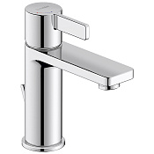 Duravit D-Neo Смеситель для раковины на 1 отв., h16,5 cм, EcoStart, цвет: хром DE1021001010