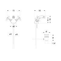 Devon&Devon Austin Смеситель для биде, цвет хром UTAU920CR