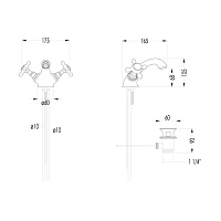 Devon&Devon Austin Смеситель для раковины, цвет: хром UTAU910CR