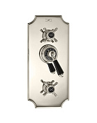 Devon&Devon Black Dandy Смеситель термостат. встраиваемый в стену, цвет: никель блестящий MARF79NKBD