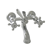 Nicolazzi Dames Anglaises Смеситель для ванны и душа, настенный, с 2мя ручками, цвет хром 1400CR70