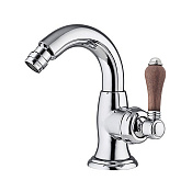 Nicolazzi Forest Смеситель для биде, на 1 отв, с донным клапаном, излив 13,2 см, цвет хром 3455CR77C