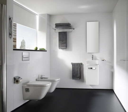 Roca Gap Чаша подвесного унитаза 35х54 см, без крышки, цвет: белый глянцевый 346477000