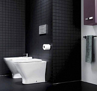 Roca Gap Чаша напольного унитаза 35х54 см, без крышки, с двойным выпуском, цвет: белый глянец 347477000