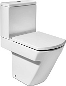 Roca Hall Чаша напольного унитаза 36,5х59,5 см, без крышки, с двойным выпуском, цвет: белый глянец 342627000