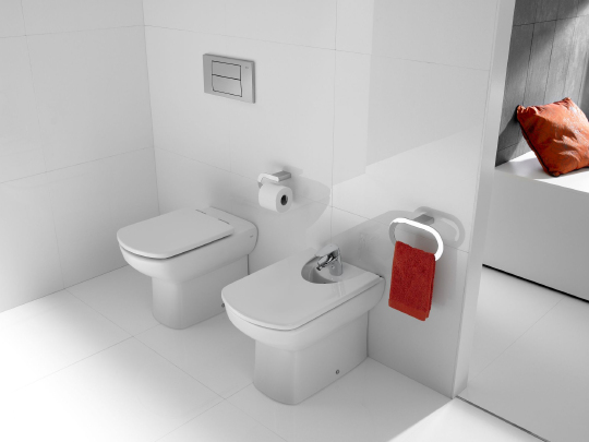 Roca Dama Senso Compacto Чаша напольного унитаза 35,5х60 см, без крышки, цвет: белый глянец 342518000