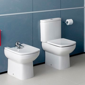 Roca Dama Senso Compacto Чаша напольного унитаза 35,5х60 см, без крышки, цвет: белый глянец 342518000