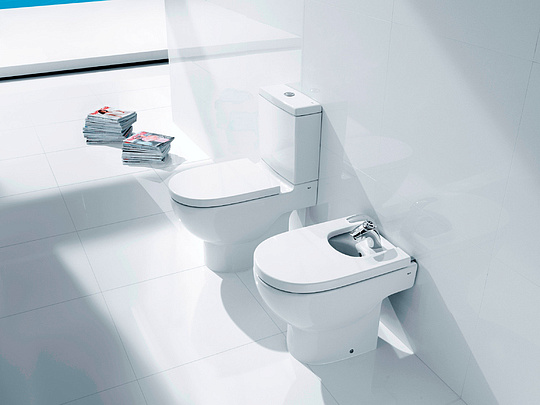 Roca Meridian Чаша напольного унитаза 37х64,5 см, без крышки, с двойным выпуском, цвет: белый глянец 342247000