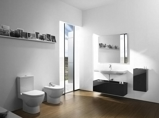 Roca Meridian Чаша напольного унитаза 37х64,5 см, без крышки, с двойным выпуском, цвет: белый глянец 342247000