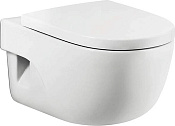 Roca Meridian Чаша подвесного унитаза 36х56 см, без крышки, цвет: белый глянцевый 346247000