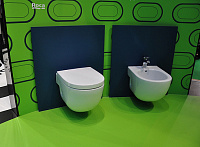 Roca Meridian Чаша подвесного унитаза 36х56 см, без крышки, цвет: белый глянцевый 346247000