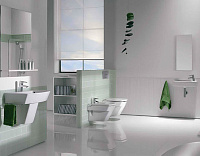 Roca Hall Чаша подвесного унитаза 35,5х50 см, без крышки, цвет: белый глянцевый 346627000