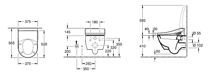 Villeroy & Boch Subway 2.0 Унитаз подвесной цвет: alpin 56001001
