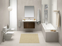 Roca Hall Чаша напольного унитаза 36,5х59,5 см, без крышки, с двойным выпуском, цвет: белый глянец 342628000