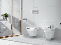 Roca Dama-N Чаша подвесного унитаза 36х57 см, без крышки, цвет: белый глянцевый 346787000