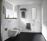 Roca Gap Чаша подвесного унитаза 34х54 см, безободковый, без крышки, цвет: белый глянцевый 34647L000