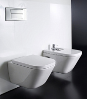 Roca Gap Чаша подвесного унитаза 34х54 см, безободковый, без крышки, цвет: белый глянцевый 34647L000