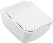Villeroy & Boch Venticello Унитаз подвесной 37,5х56хh33 см., сидение в компл. цвет: альпийский белый 4611RL01