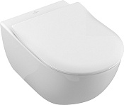 Villeroy & Boch Subway 2.0 Унитаз подвесной с сиденьем Soft-Close, CeramicPlus, цвет: белый Alpin  5614R2R1