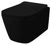 ArtCeram A16 Унитаз подвесной безободковый 36x52 см, цвет: matt black ASV003 17 00