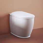 ArtCeram Atelier Унитаз напольный безободковый 37x52 см, цвет: matt white ATV002 05 00