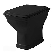 ArtCeram Civitas Унитаз приставной 36x54 см, слив в стену, цвет: glossy black CIV003 03 00