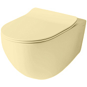 ArtCeram File 2.0 Унитаз подвесной безободковый 37x52 см, цвет: giallo zinco FLV004 12 00
