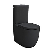 ArtCeram File 2.0 Унитаз напольный моноблок 37x67 см, цвет: matt black FLV003 17 00