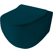 ArtCeram File 2.0 Унитаз подвесной безободковый 37x52 см, цвет: petrolio FLV004 42 00