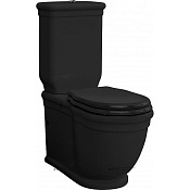 ArtCeram Hermitage Чаша для унитаза моноблок 36x71 см, цвет: glossy black HEV006 03 00