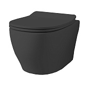 ArtCeram Ten Унитаз подвесной безободковый 36x52 см, цвет: matt black TEV006 17 00