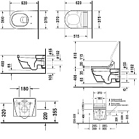 Duravit Starck Унитаз подвесной 62х37,5 cм, цвет белый 2533090000