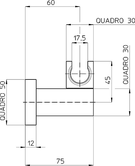 Bossini Ice Cube Держатель для ручного душа, цвет: chrome C51000.030